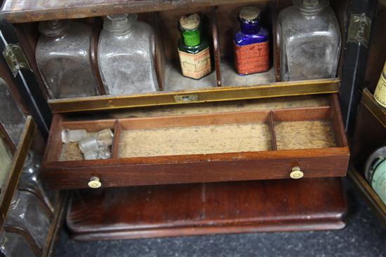 A Victorian mahogany apothecary cabinet, 11.5in.